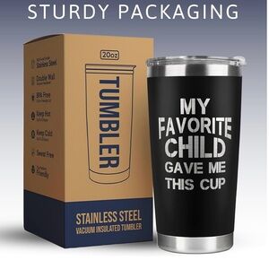 Black Stainless Steel Tumbler - The best gift for Dad